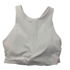 NEW Athleta Conscious Cut Out Crop Bra D-DD Cup Medium White Retail $69